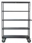 Industrial Iron and Wood Shelving Unit